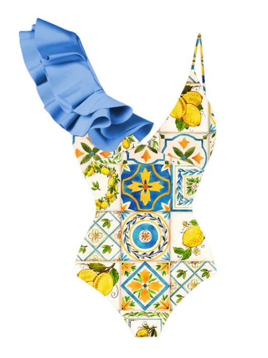 Vintage Designer Swimsuit Set