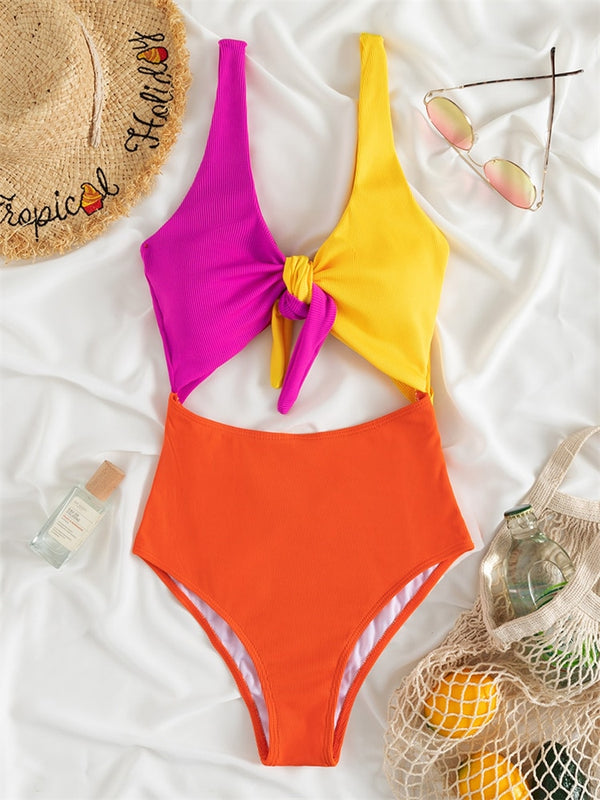 Vibrant Hollow Out Monokini