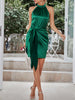 Classy Tie-Front Grecian Dress