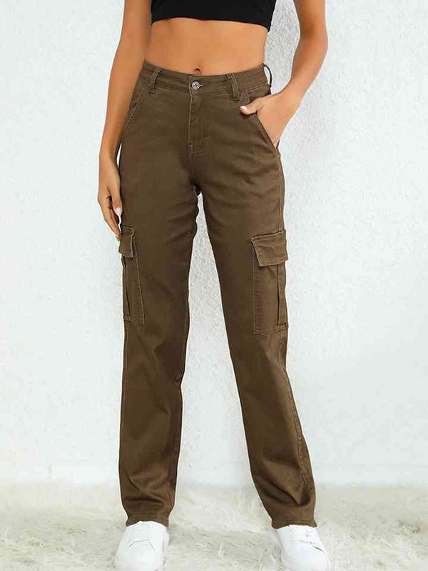 Full Size Pocketed Jeans