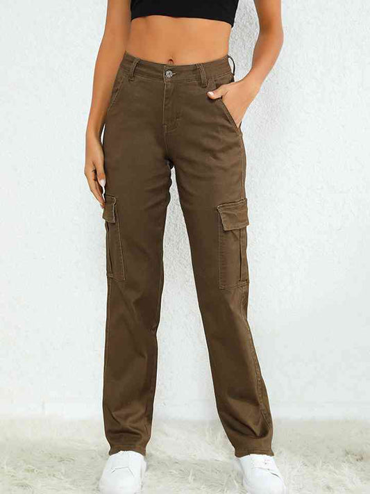 Full Size Pocketed Jeans