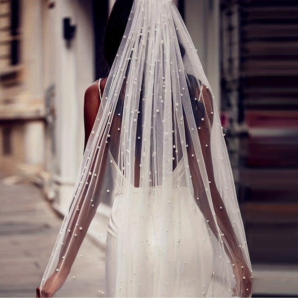 Bridal Pearl Elegance Veil