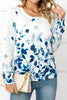Floral Round Neck Cardigan
