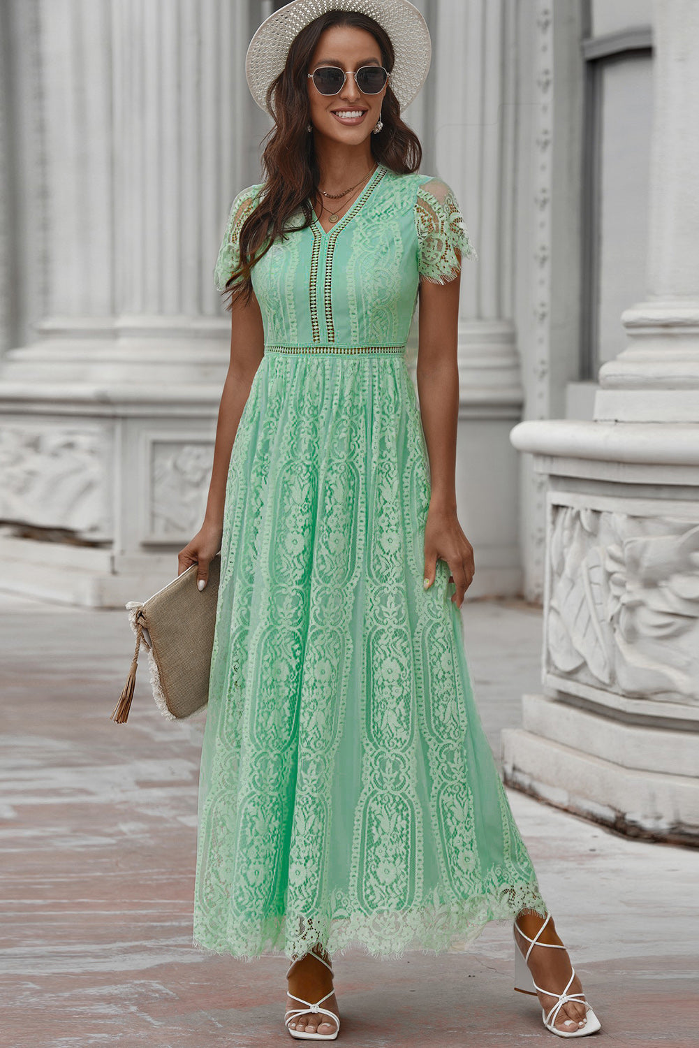Timeless Lace Maxi Dress