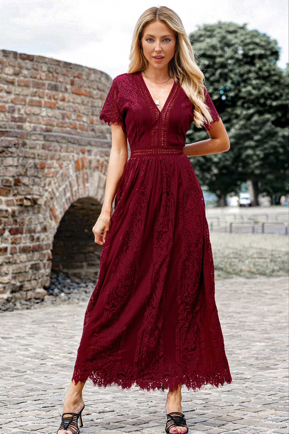 Timeless Lace Maxi Dress