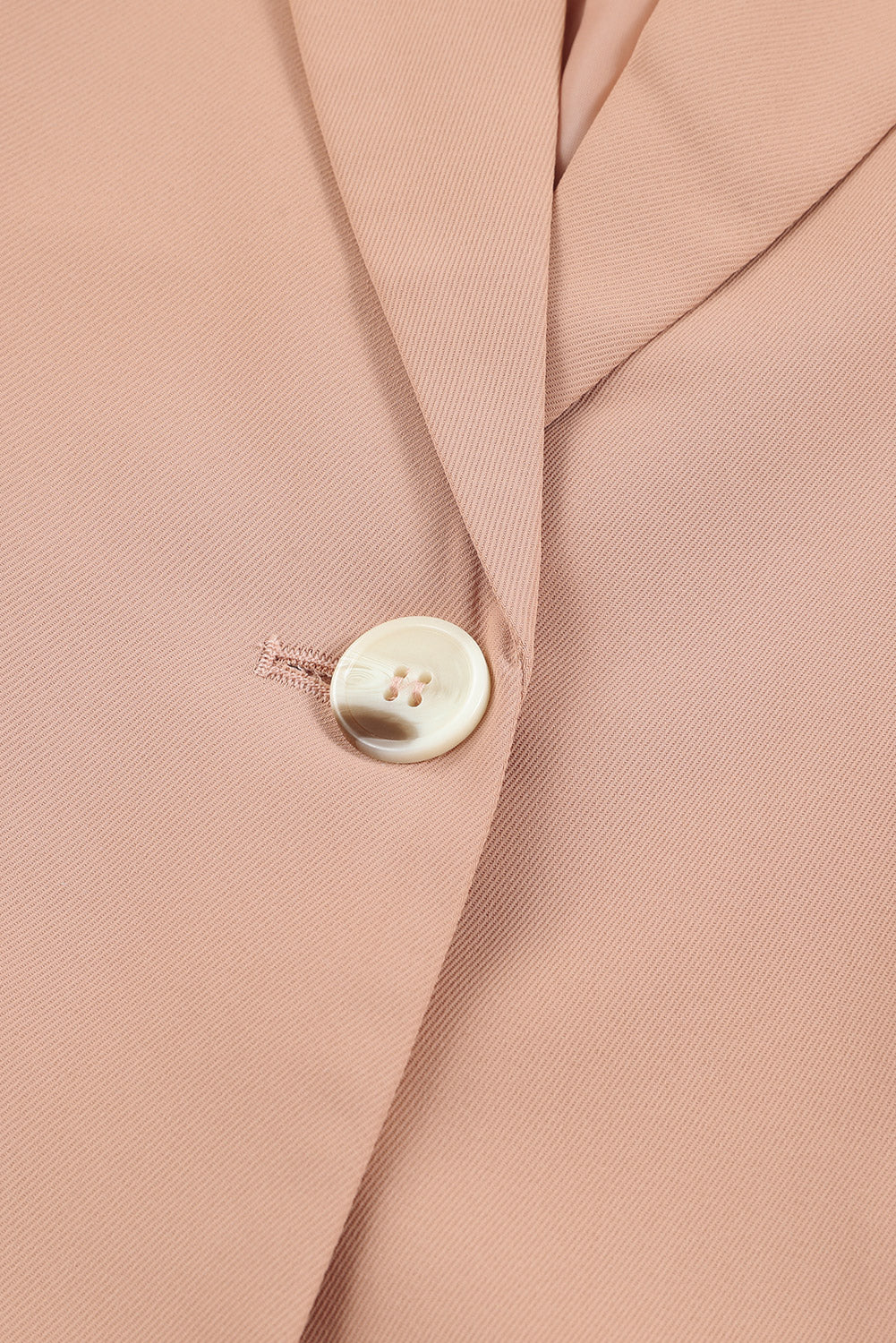 Classic One-Button Flap Pocket Blazer
