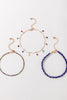 Rhinestone Boho 3-Piece Anklet Set