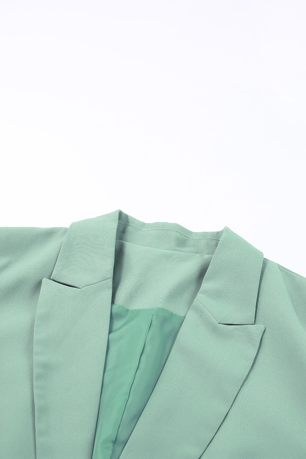 Classic One-Button Flap Pocket Blazer