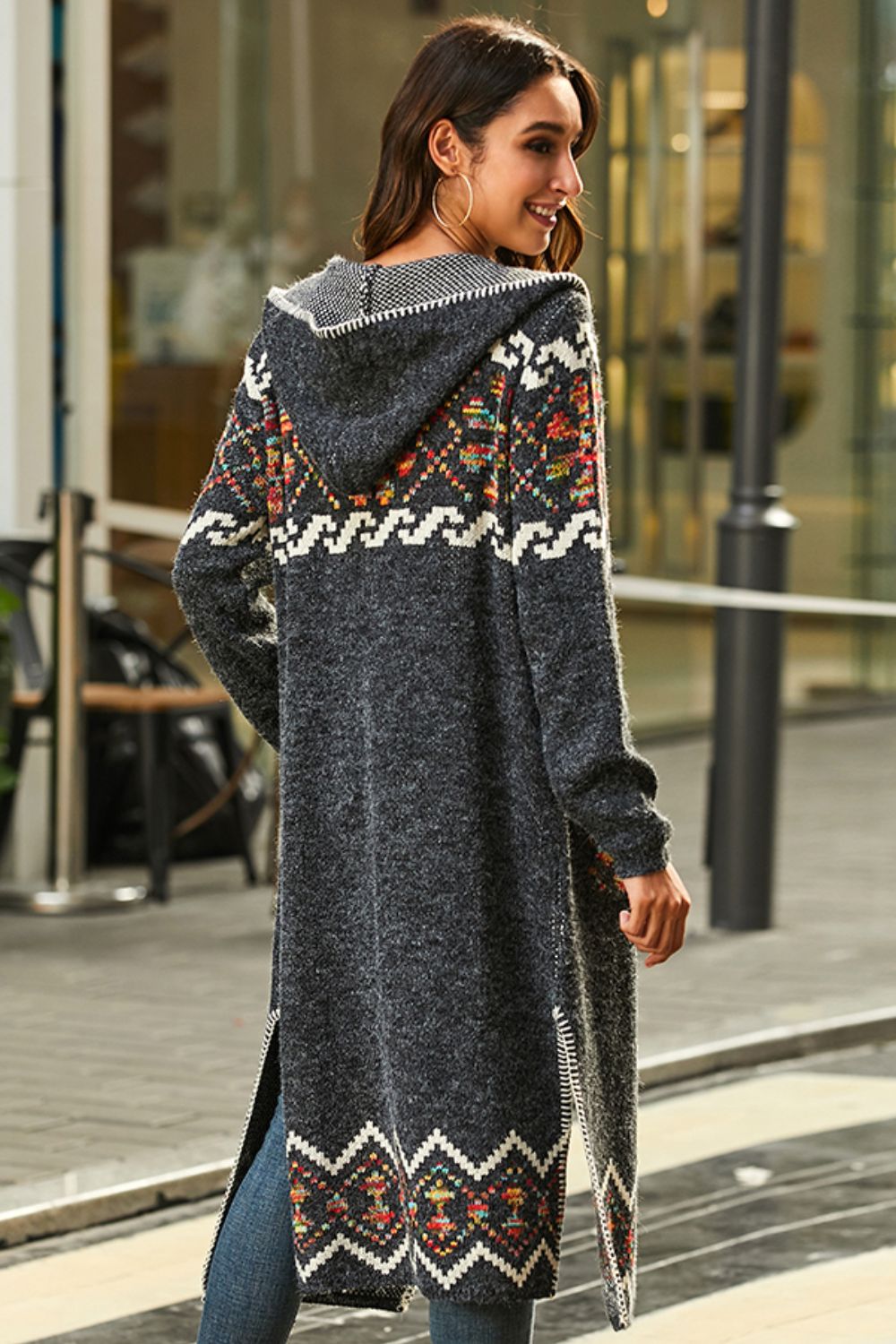Boho Style Long Sleeve Cardigan