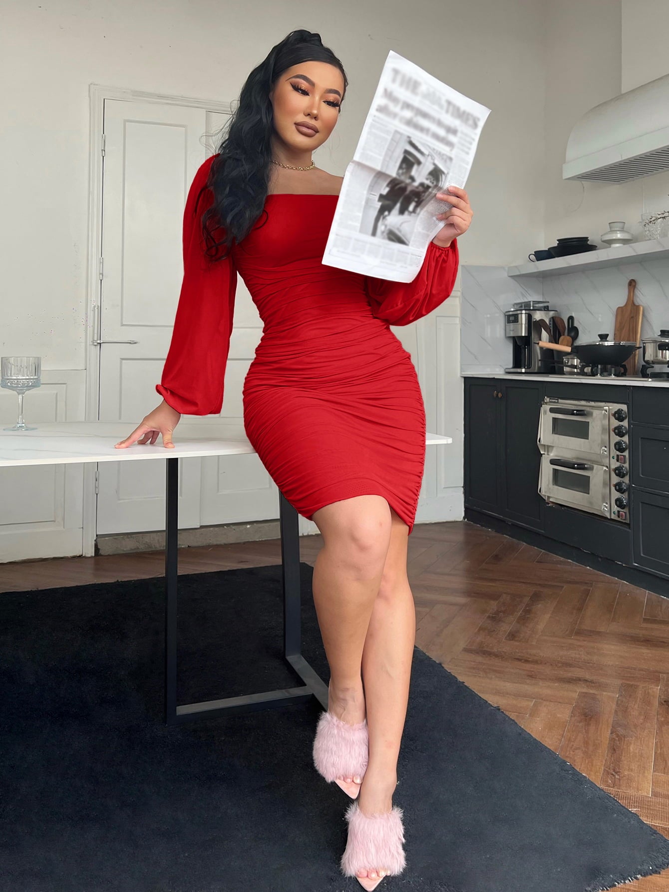 Classy Long Sleeve Bodycon Dress