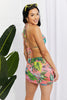Paradise Floral Bikini Set with Sarong