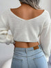 Sexy Twisted Cropped Sweater