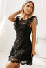 Cap Sleeve Lace Mini Dress