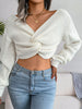 Sexy Twisted Cropped Sweater