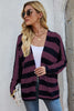 Fashionable Striped Cardigan