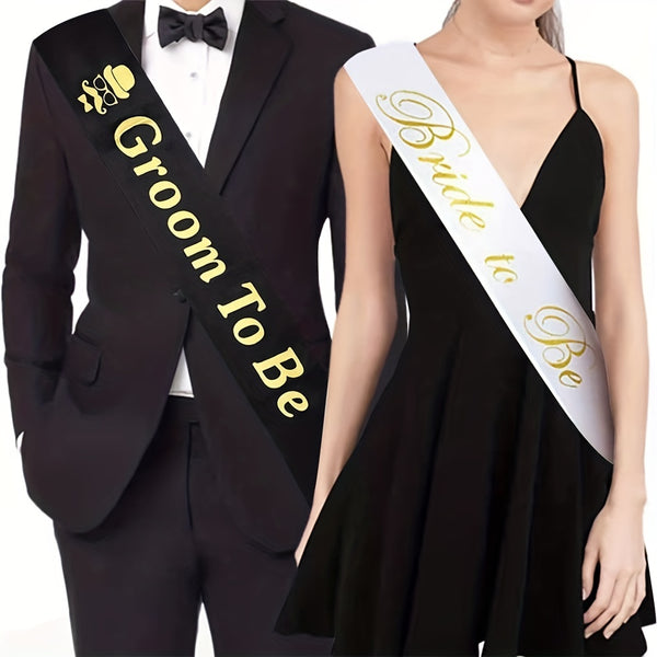 Bride And Groom Sash