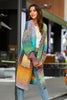 Chic Multicolored Long Cardigan