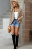 Classy Houndstooth Double-Breasted Blazer