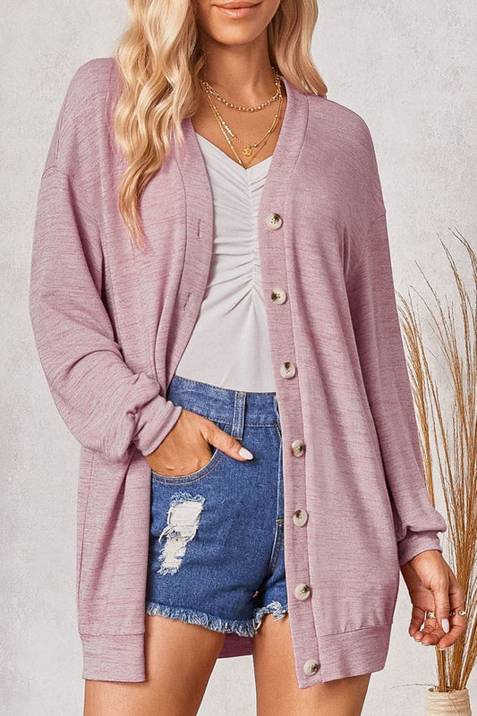 Casual V-Neck Cardigan