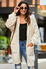 Relaxed Open Front Duster Cardigan