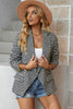 Classy Houndstooth Double-Breasted Blazer