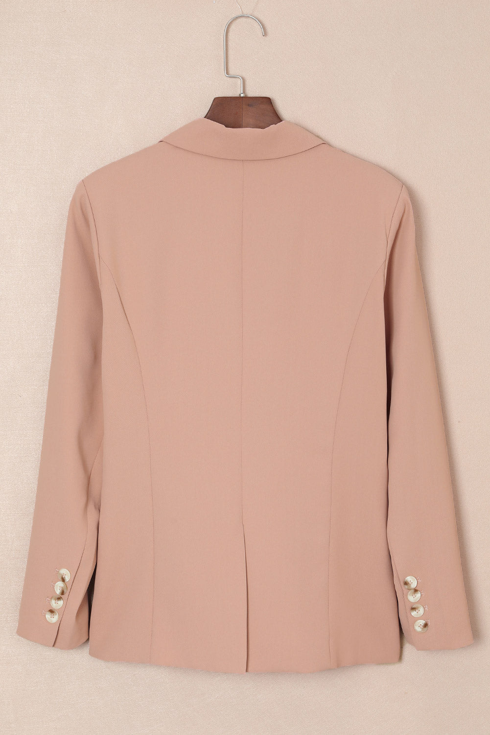 Classic One-Button Flap Pocket Blazer
