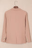 Classic One-Button Flap Pocket Blazer